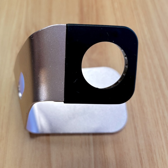 Rose Gold Charger Stand + Apple Watch Charger (Watch to USB) Fast Charging Cable - Picture 2 of 10